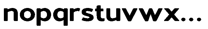 Vantori Soft Black Ultra Expanded Font LOWERCASE
