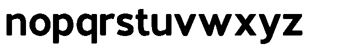 Vantori Soft Black Font LOWERCASE