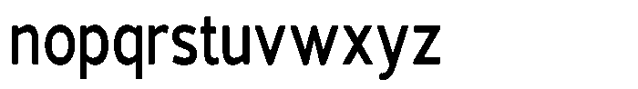 Vantori Soft Bold Condensed Font LOWERCASE