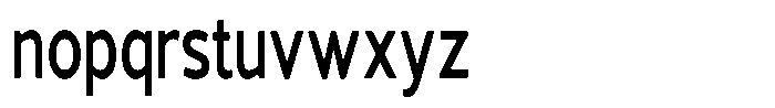Vantori Soft Bold Extra Condensed Font LOWERCASE