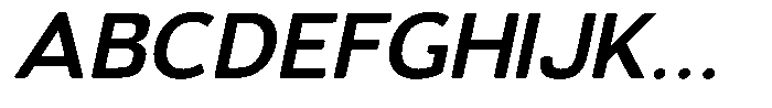 Vantori Soft Bold Slant Expanded Font UPPERCASE