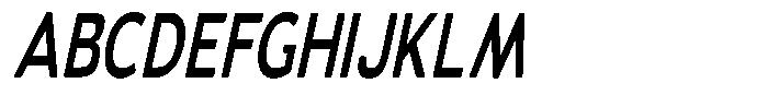 Vantori Soft Bold Slant Extra Conde Font UPPERCASE