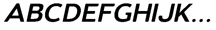 Vantori Soft Bold Slant Extra Expan Font UPPERCASE