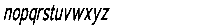 Vantori Soft Bold Slant Ultra Conde Font LOWERCASE