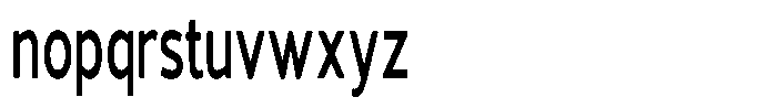 Vantori Soft Bold Ultra Condensed Font LOWERCASE