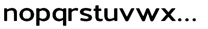 Vantori Soft Bold Ultra Expanded Font LOWERCASE