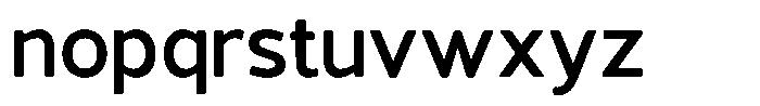 Vantori Soft Bold Font LOWERCASE