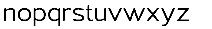 Vantori Soft Expanded Font LOWERCASE