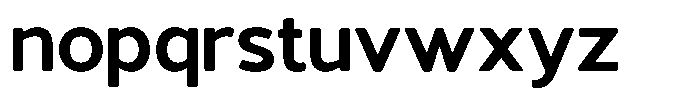 Vantori Soft Extra Bold Semi Expan Font LOWERCASE