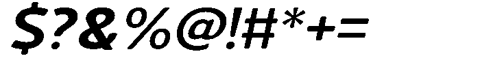 Vantori Soft Extra Bold Slan Extr Exp Font OTHER CHARS