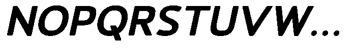 Vantori Soft Extra Bold Slan Sem Exp Font UPPERCASE