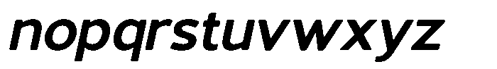 Vantori Soft Extra Bold Slan Sem Exp Font LOWERCASE