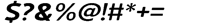 Vantori Soft Extra Bold Slant Ultr Exp Font OTHER CHARS