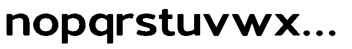 Vantori Soft Extra Bold Ultra Expan Font LOWERCASE