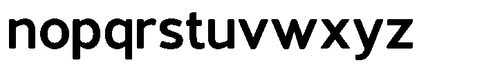 Vantori Soft Extra Bold Font LOWERCASE