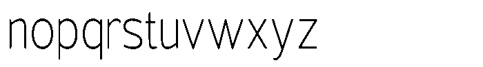 Vantori Soft Extra Light Condensed Font LOWERCASE
