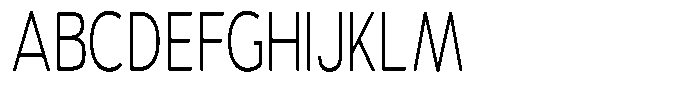 Vantori Soft Extra Light Extra Conde Font UPPERCASE