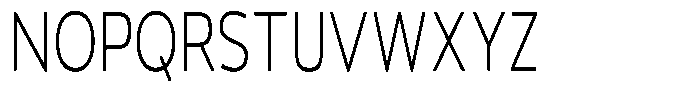 Vantori Soft Extra Light Extra Conde Font UPPERCASE