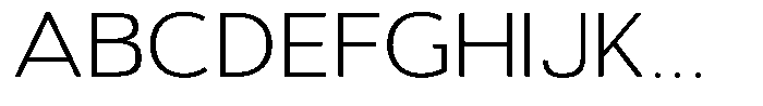 Vantori Soft Extra Light Extra Expan Font UPPERCASE