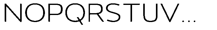 Vantori Soft Extra Light Extra Expan Font UPPERCASE