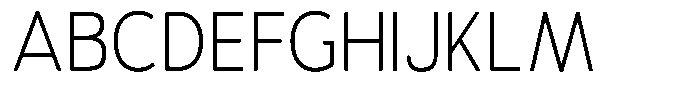 Vantori Soft Extra Light Semi Conde Font UPPERCASE