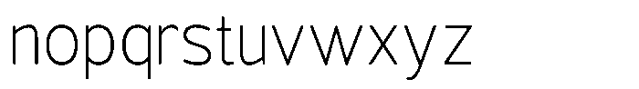 Vantori Soft Extra Light Semi Conde Font LOWERCASE