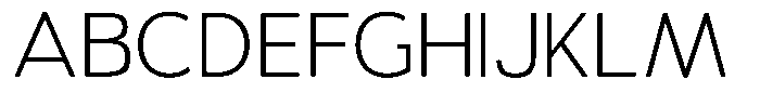 Vantori Soft Extra Light Semi Expan Font UPPERCASE