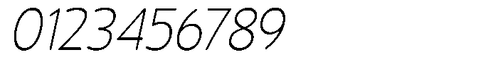 Vantori Soft Extra Light Slant Conde Font OTHER CHARS