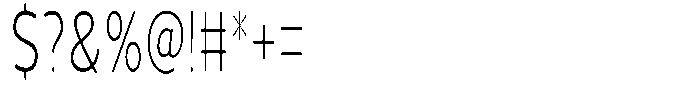 Vantori Soft Extra Light Ultra Conde Font OTHER CHARS