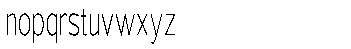 Vantori Soft Extra Light Ultra Conde Font LOWERCASE