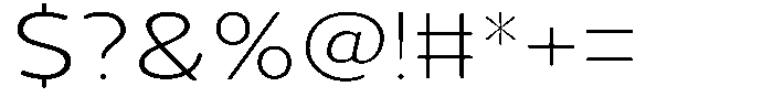 Vantori Soft Extra Light Ultra Expan Font OTHER CHARS