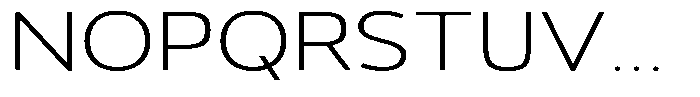 Vantori Soft Extra Light Ultra Expan Font UPPERCASE