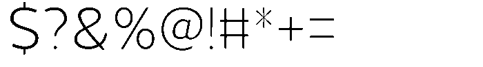 Vantori Soft Extra Light Font OTHER CHARS