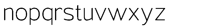 Vantori Soft Extra Light Font LOWERCASE