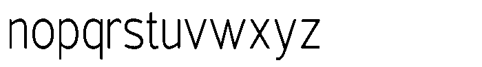 Vantori Soft Light Condensed Font LOWERCASE