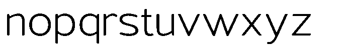 Vantori Soft Light Expanded Font LOWERCASE