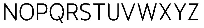 Vantori Soft Light Semi Condensed Font UPPERCASE