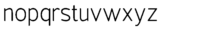 Vantori Soft Light Semi Condensed Font LOWERCASE