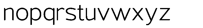 Vantori Soft Light Semi Expanded Font LOWERCASE