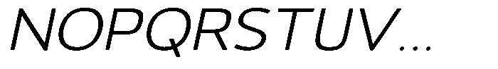 Vantori Soft Light Slant Expanded Font UPPERCASE