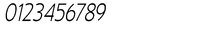 Vantori Soft Light Slant Extra Cond Font OTHER CHARS