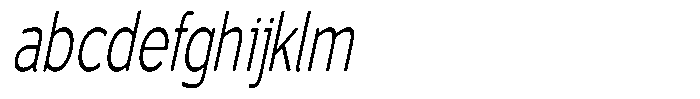 Vantori Soft Light Slant Extra Cond FONT