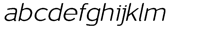 Vantori Soft Light Slant Extra Expan FONT