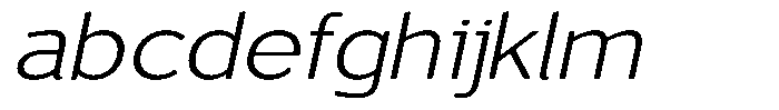 Vantori Soft Light Slant Ultra Expan FONT