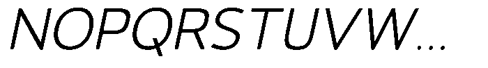 Vantori Soft Light Slant Font UPPERCASE