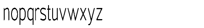Vantori Soft Light Ultra Condensed Font LOWERCASE