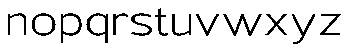Vantori Soft Light Ultra Expanded Font LOWERCASE