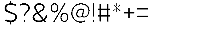 Vantori Soft Light Font OTHER CHARS