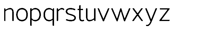 Vantori Soft Light Font LOWERCASE