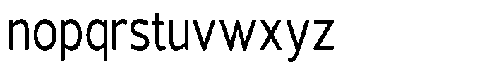 Vantori Soft Medium Condensed Font LOWERCASE